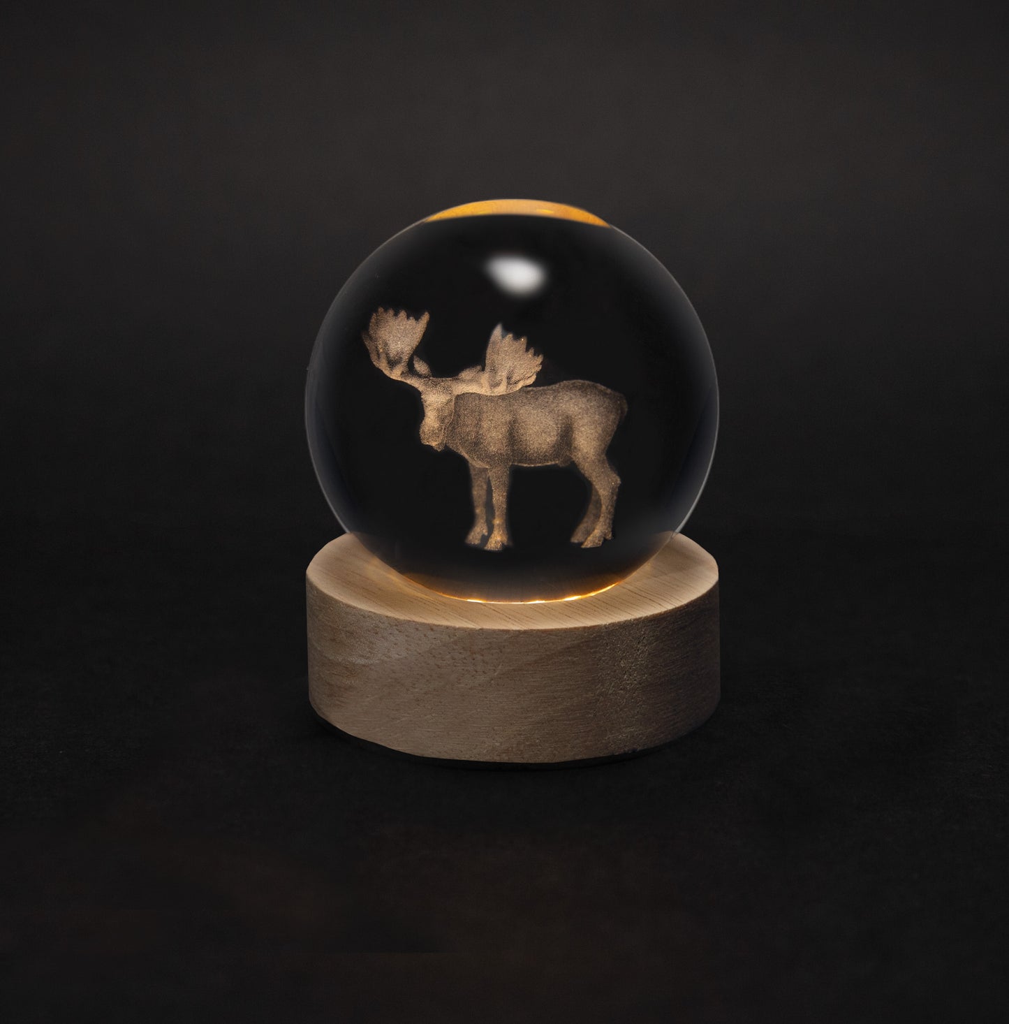 Crystal Silhouettes Globes - Moose
