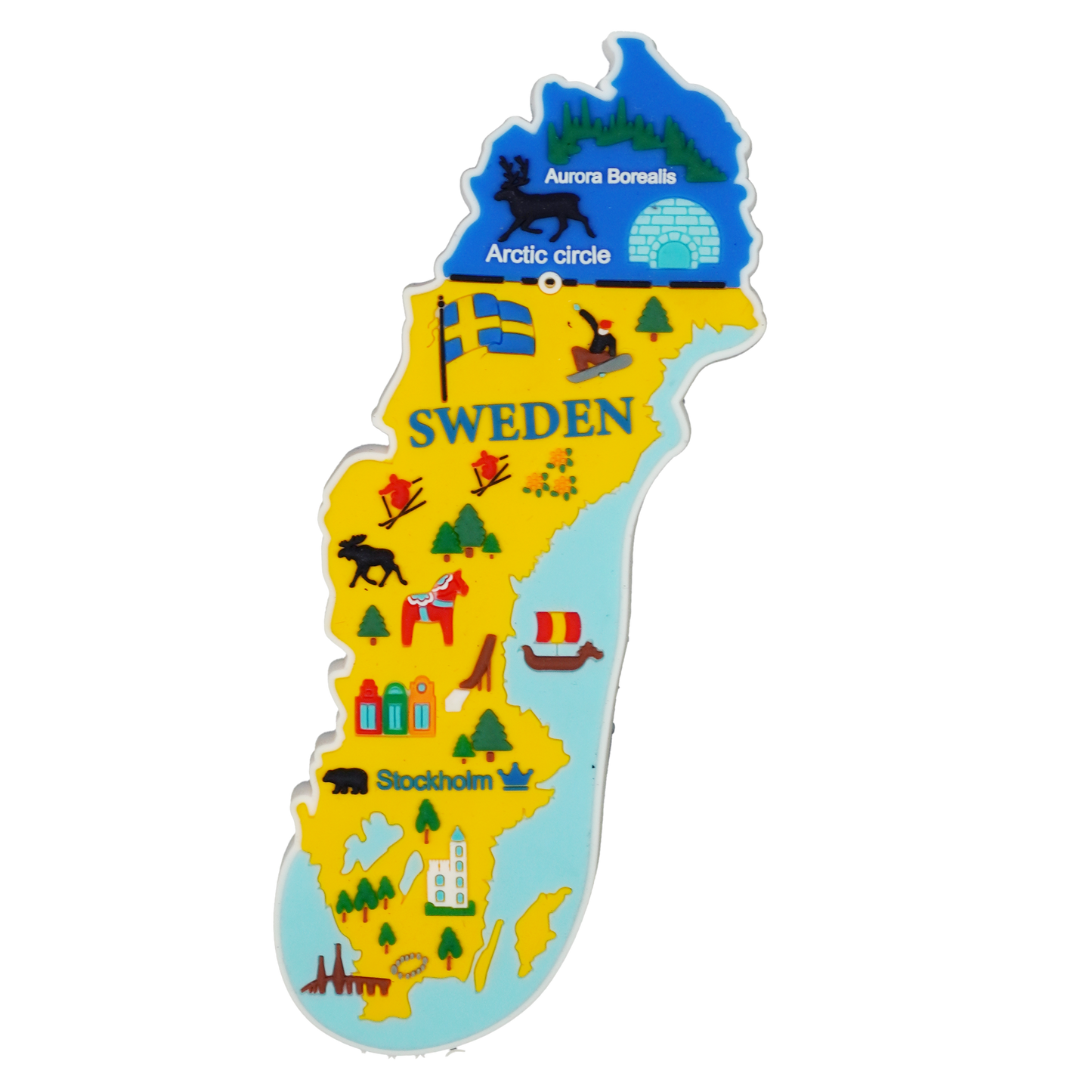 Sweden rubber magnet SWE