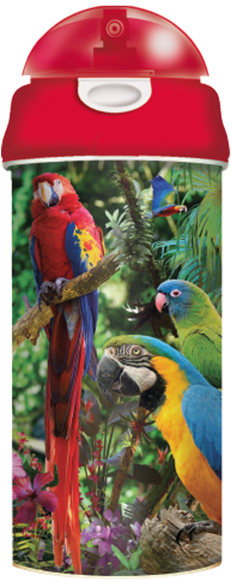 3D LiveLife Drinking Bottles - Parrot Pandemonia