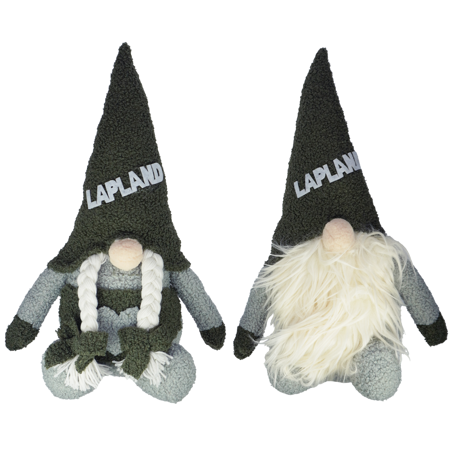 Cap Santa green teddy 40 cm 2 assortment LAP