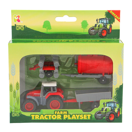 FM100 Mini Diecast Tractor Playset