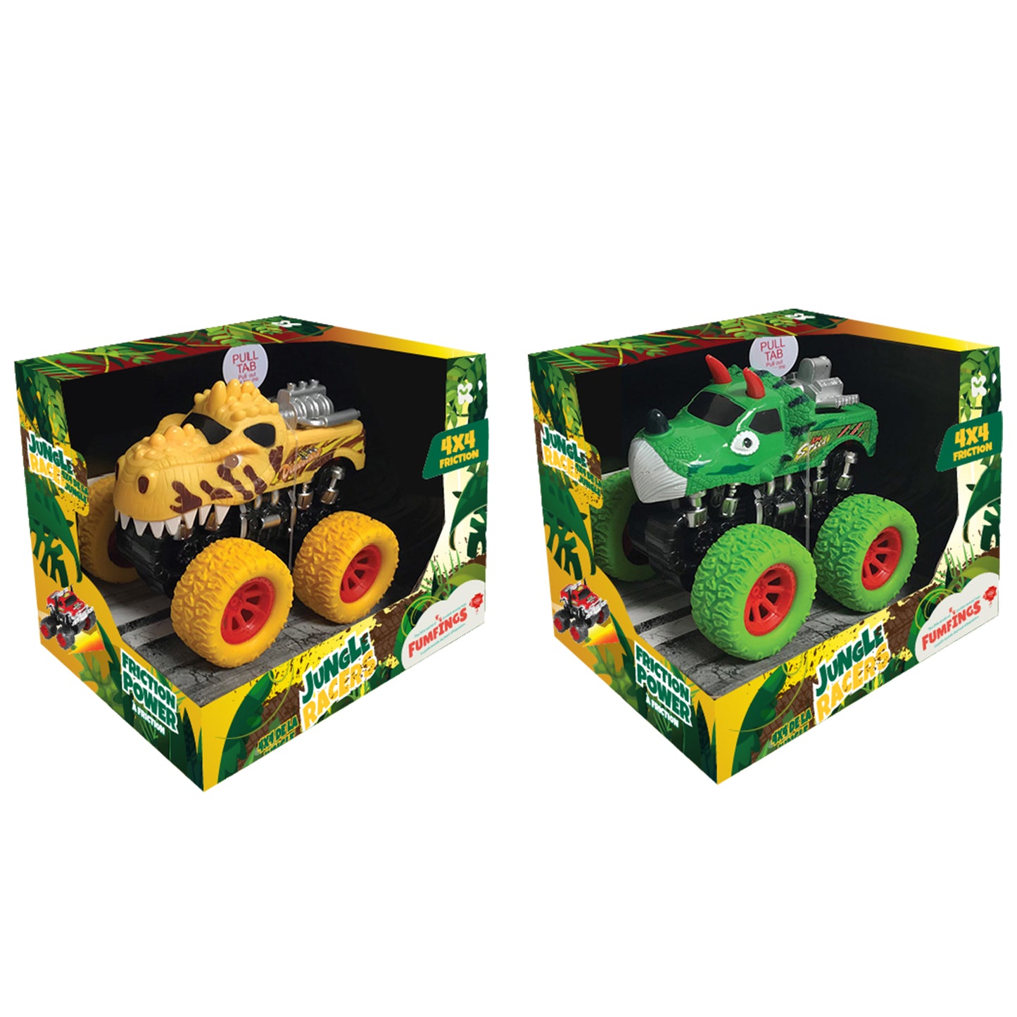 FM108 Jungle Racers Dinosaur Friction x Truck with Sound