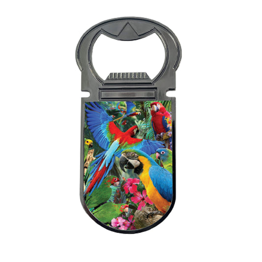 3D LiveLife Magnetic Bottle Openers - Parrot Pandemonia