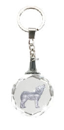 Crystal Silhouette Keychains - Wolf