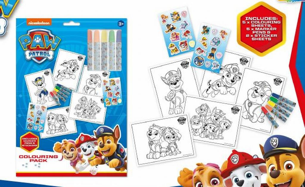 Paw Patrol Colouring Pack
