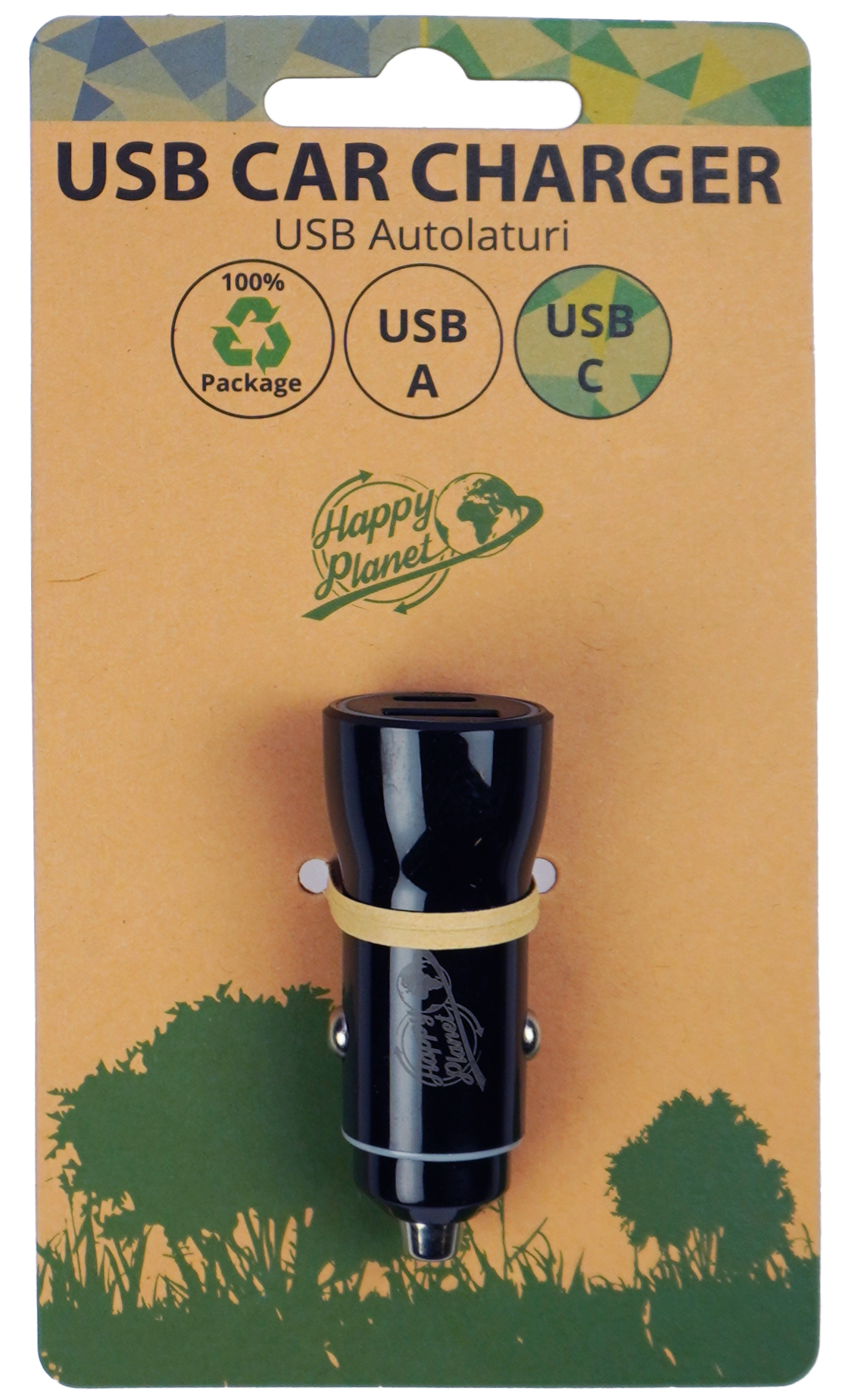 Autolaturi USB-C PD18w ja USB-A QC 18W