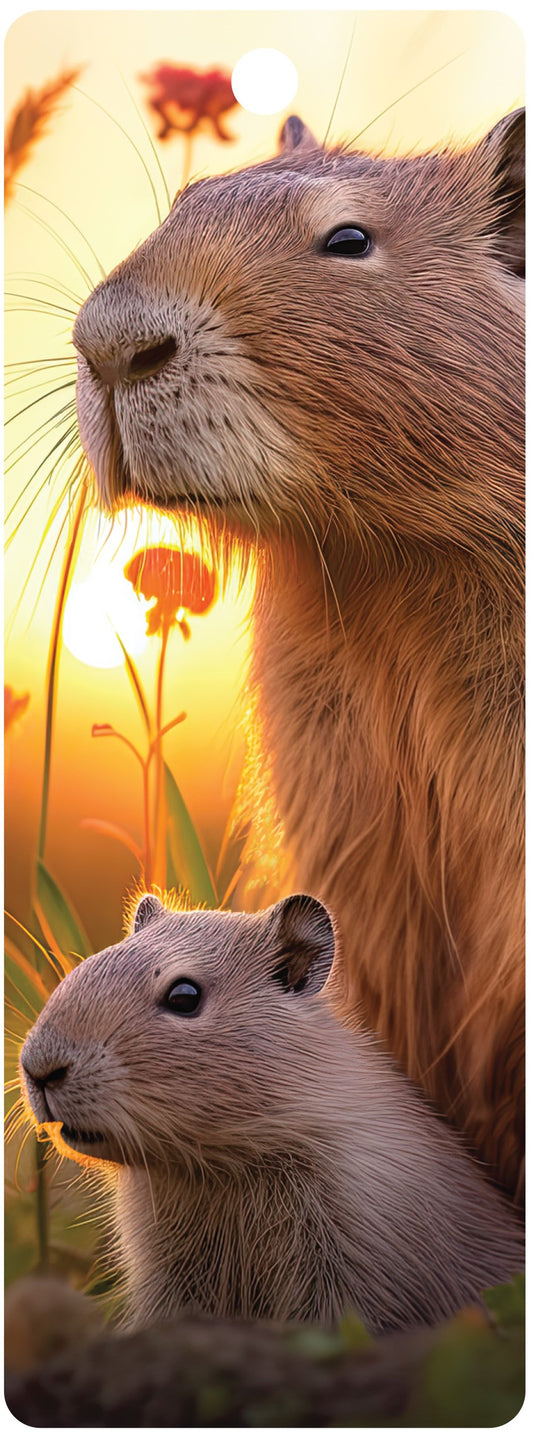 3D LiveLife Bookmarks - Cute Capybaras