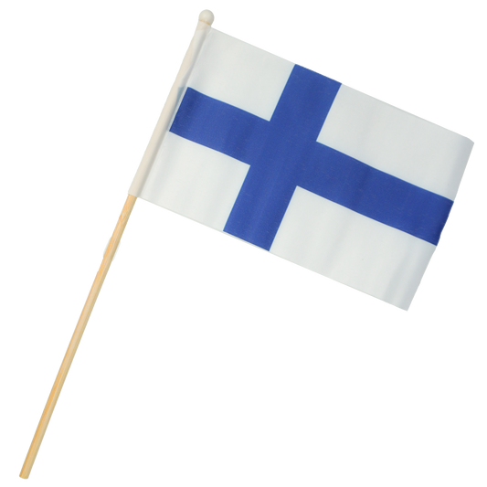 Finnish Flag Hand Flag 11 x 18 cm