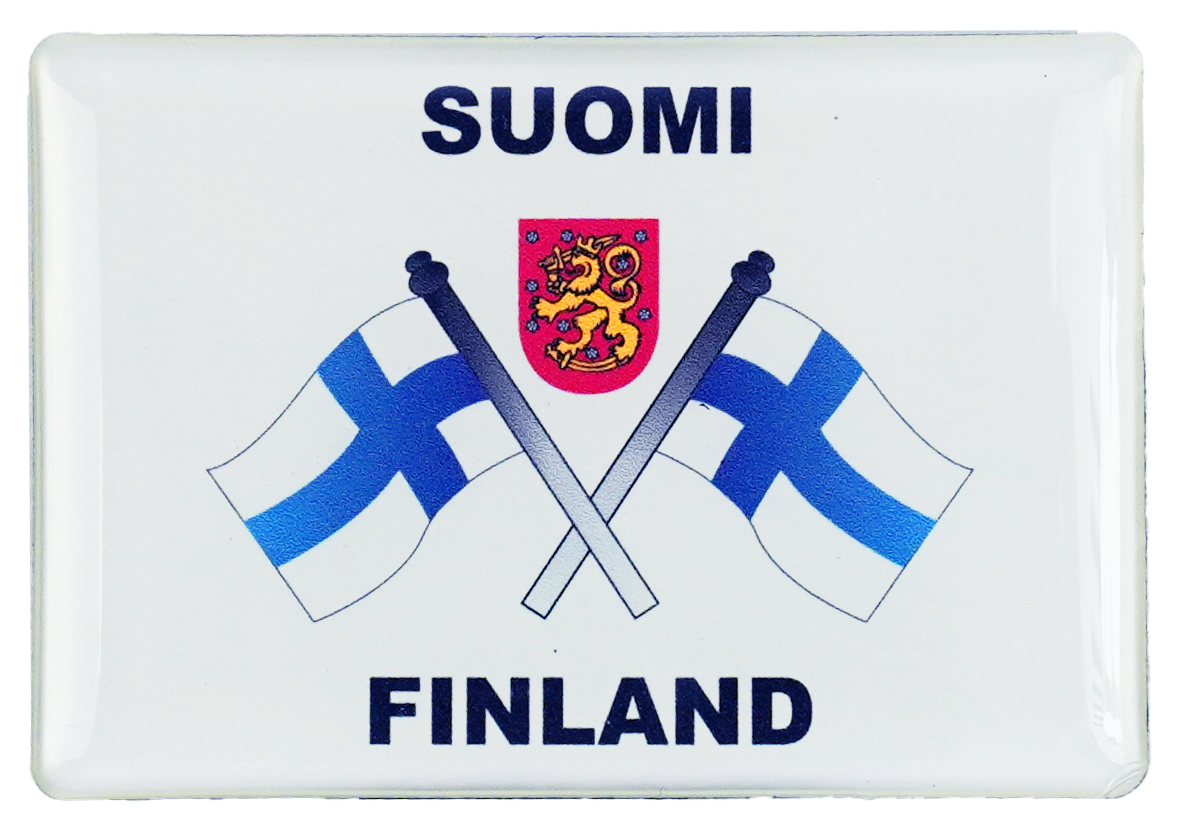 Lippu ja Vaakuna Kuvamagneetti FIN