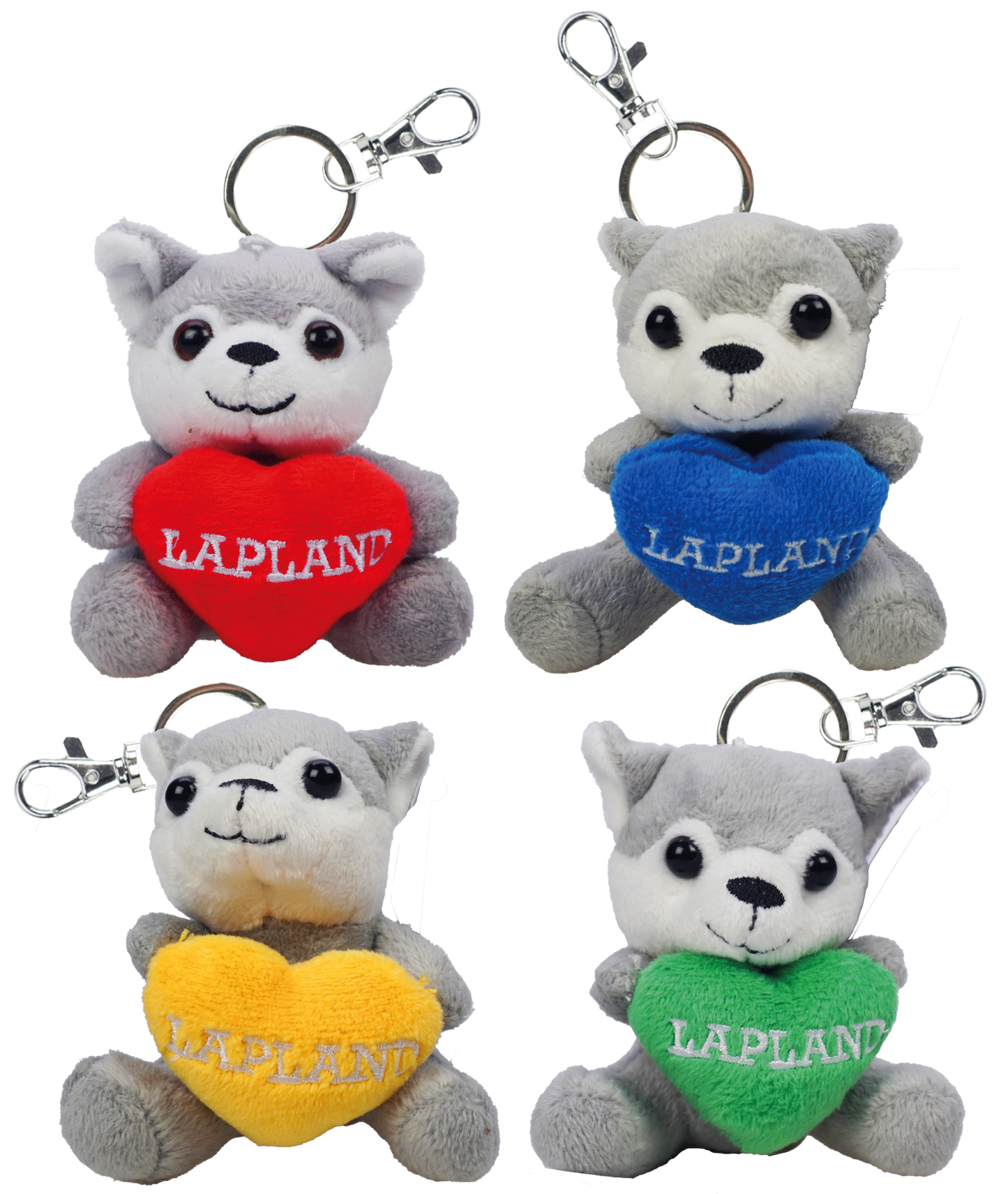 Sydän Husky Lapland Pehmo XS 9cm Avaimenperä LAP