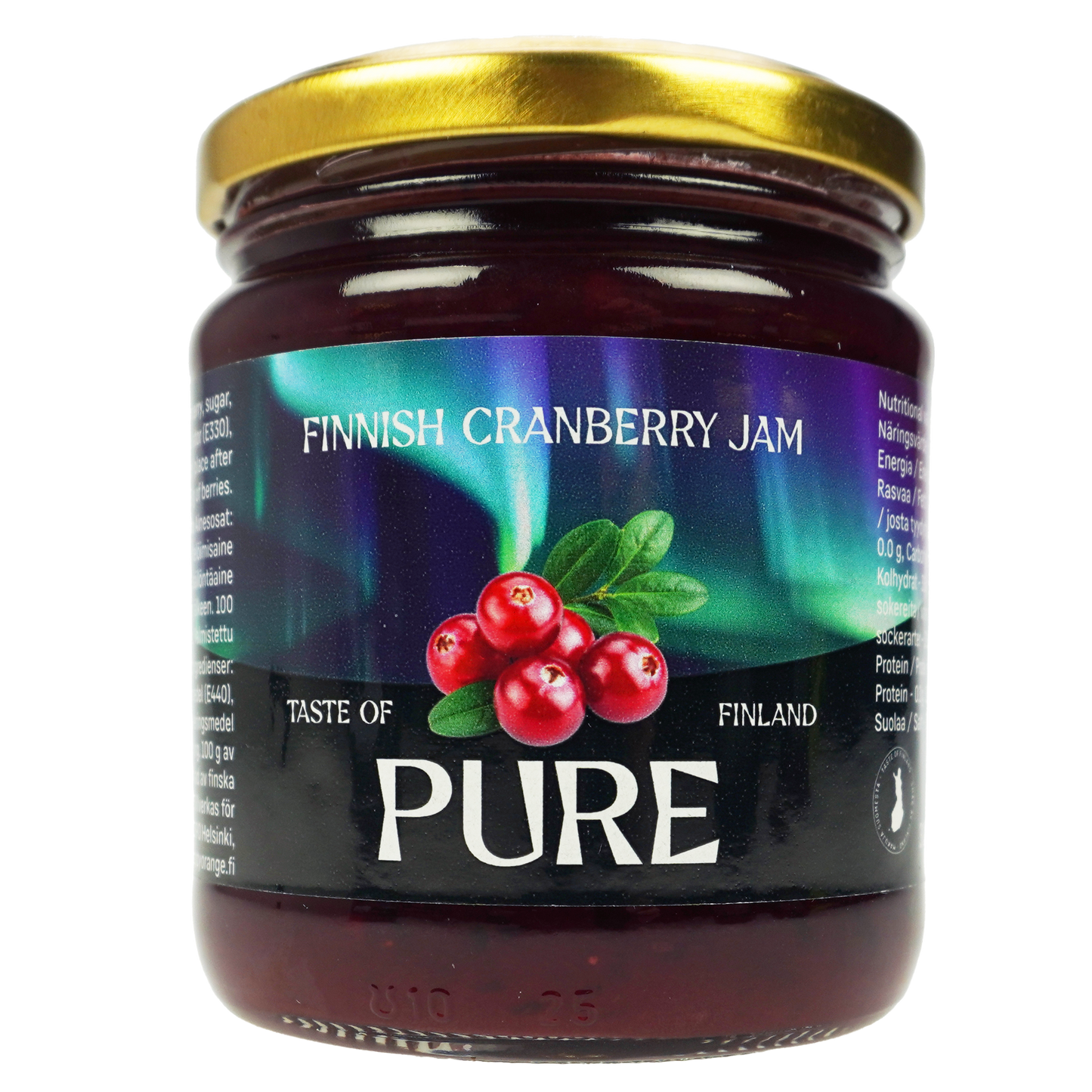 Pure Cranberry Jam 310g, Berries 45%