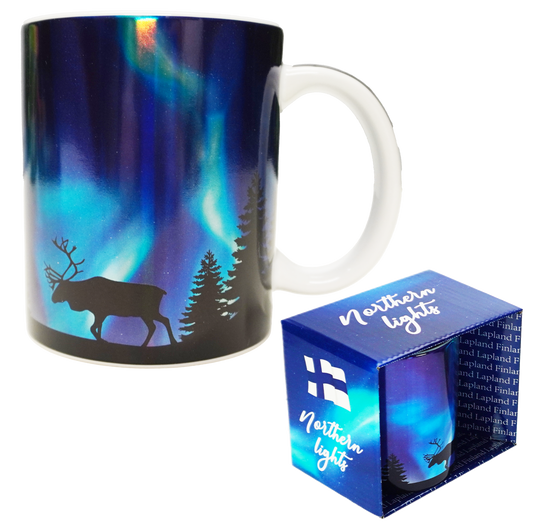 Aurora Borealis Mug blue
