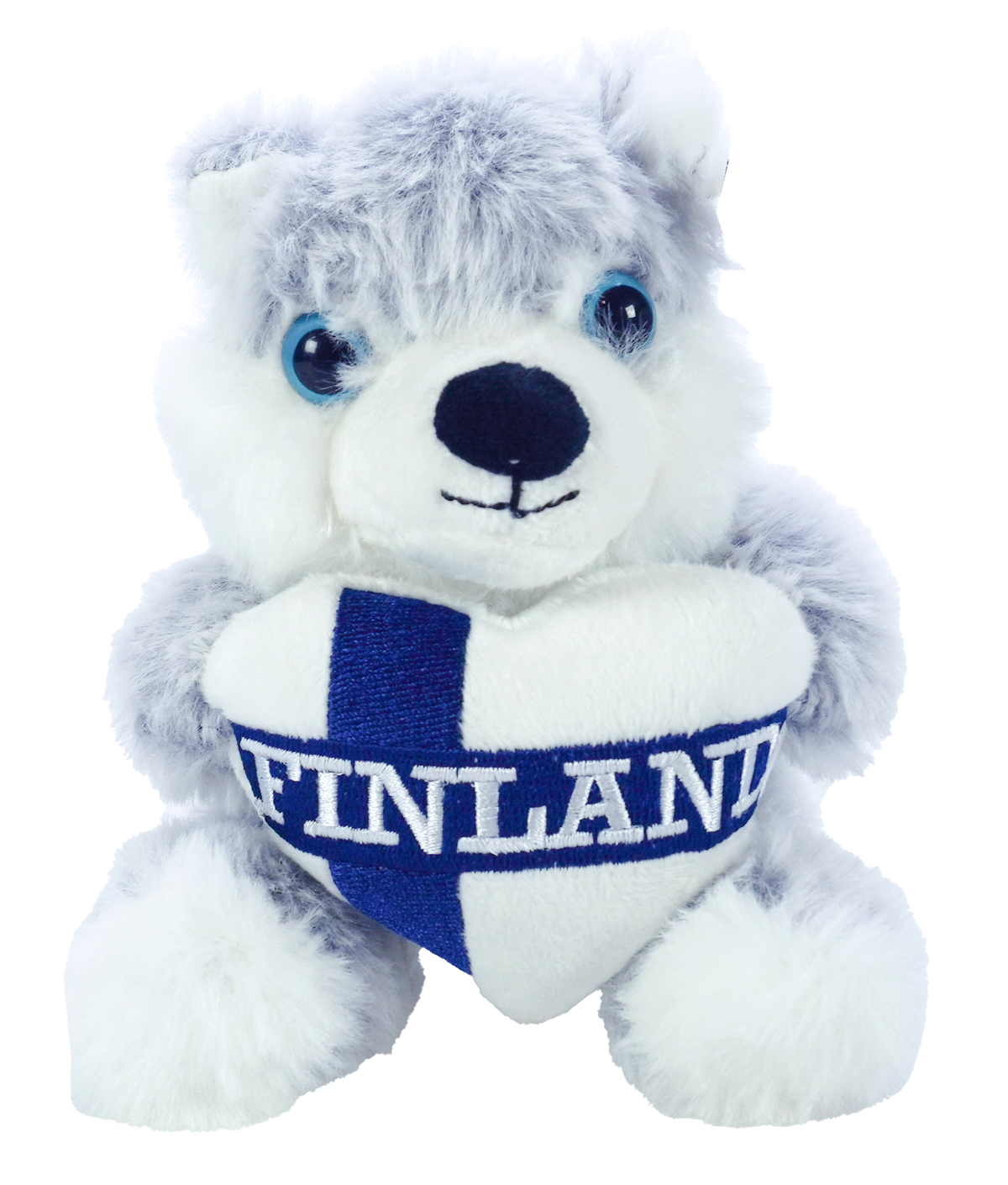Heart Flag Husky Plush M 24cm FIN