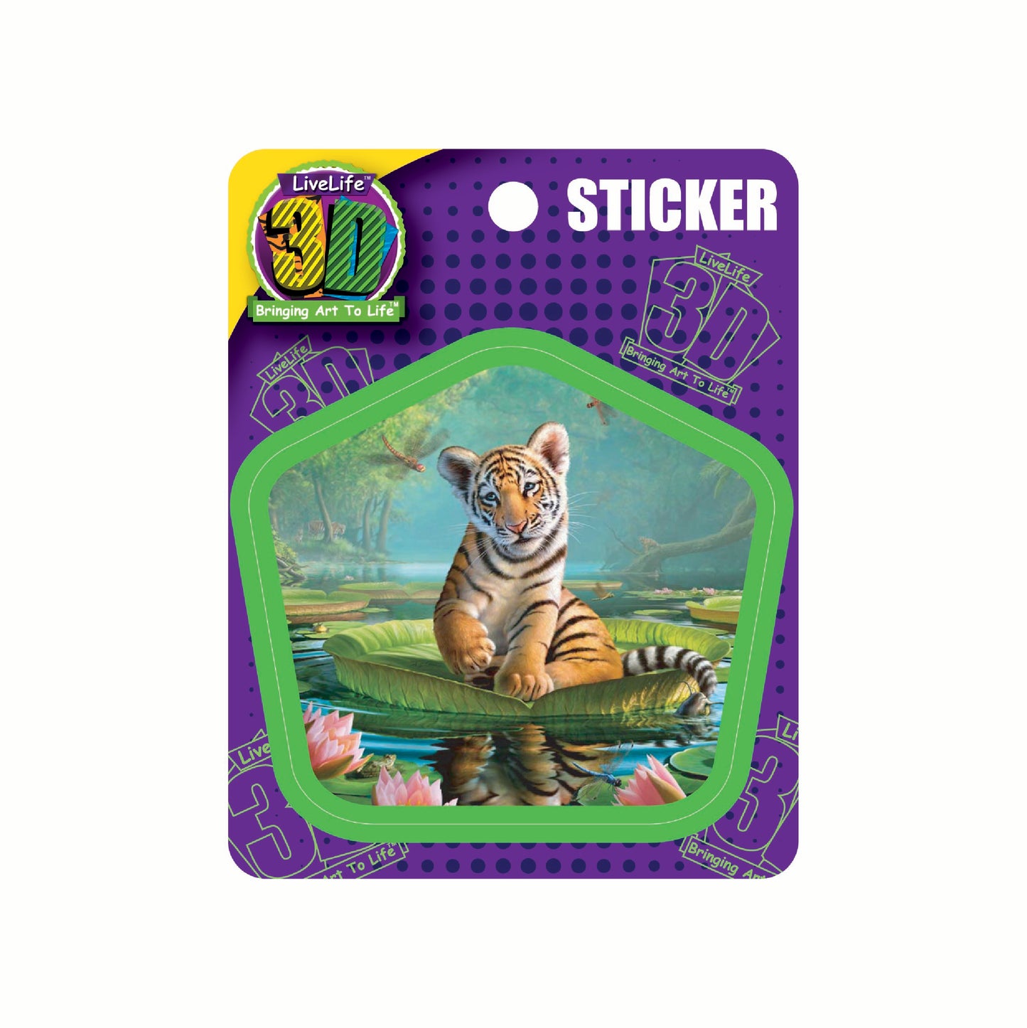 3D LiveLife Stickers - Tiger Lily