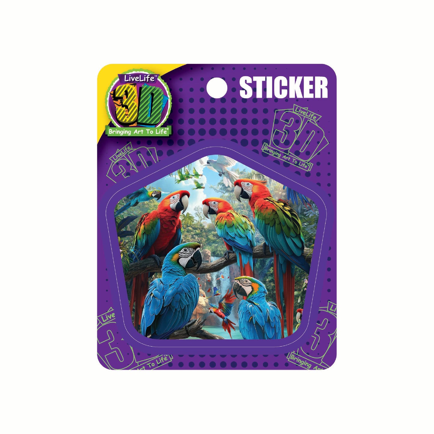 3D LiveLife Stickers - Tropical Troupe