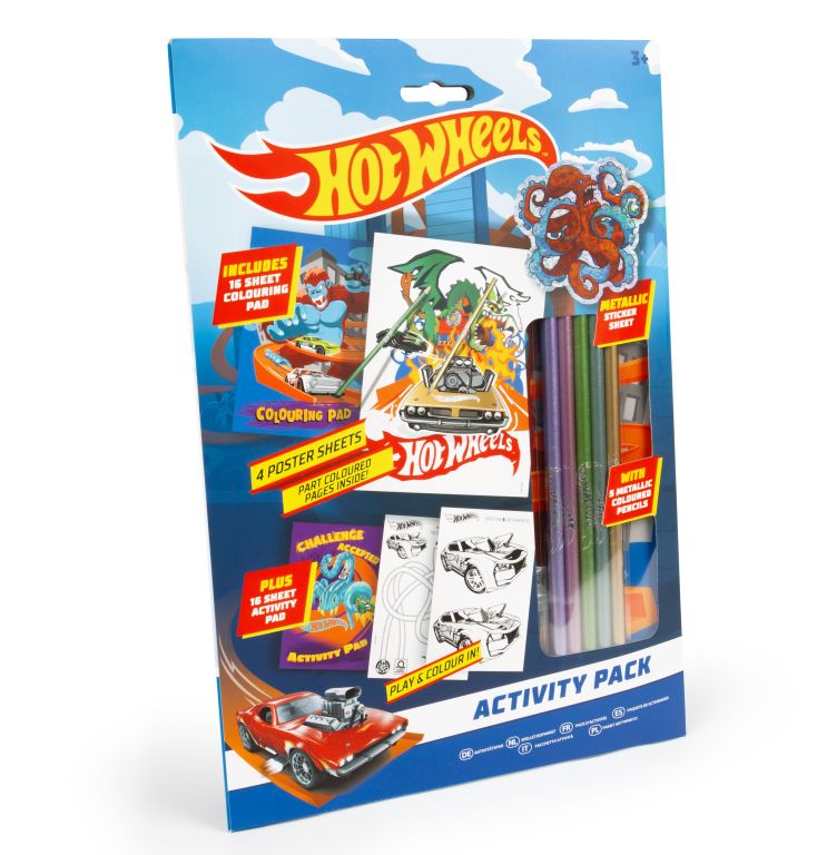 Hot Wheels Colouring Pack