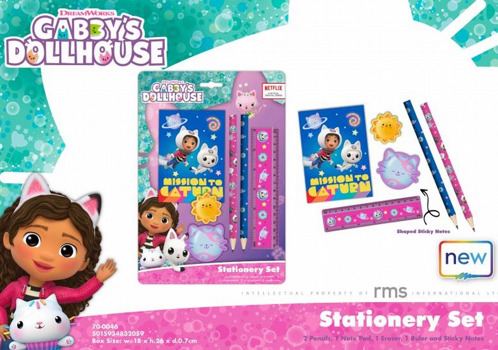 Gabbys Dollhouse Stationery Set