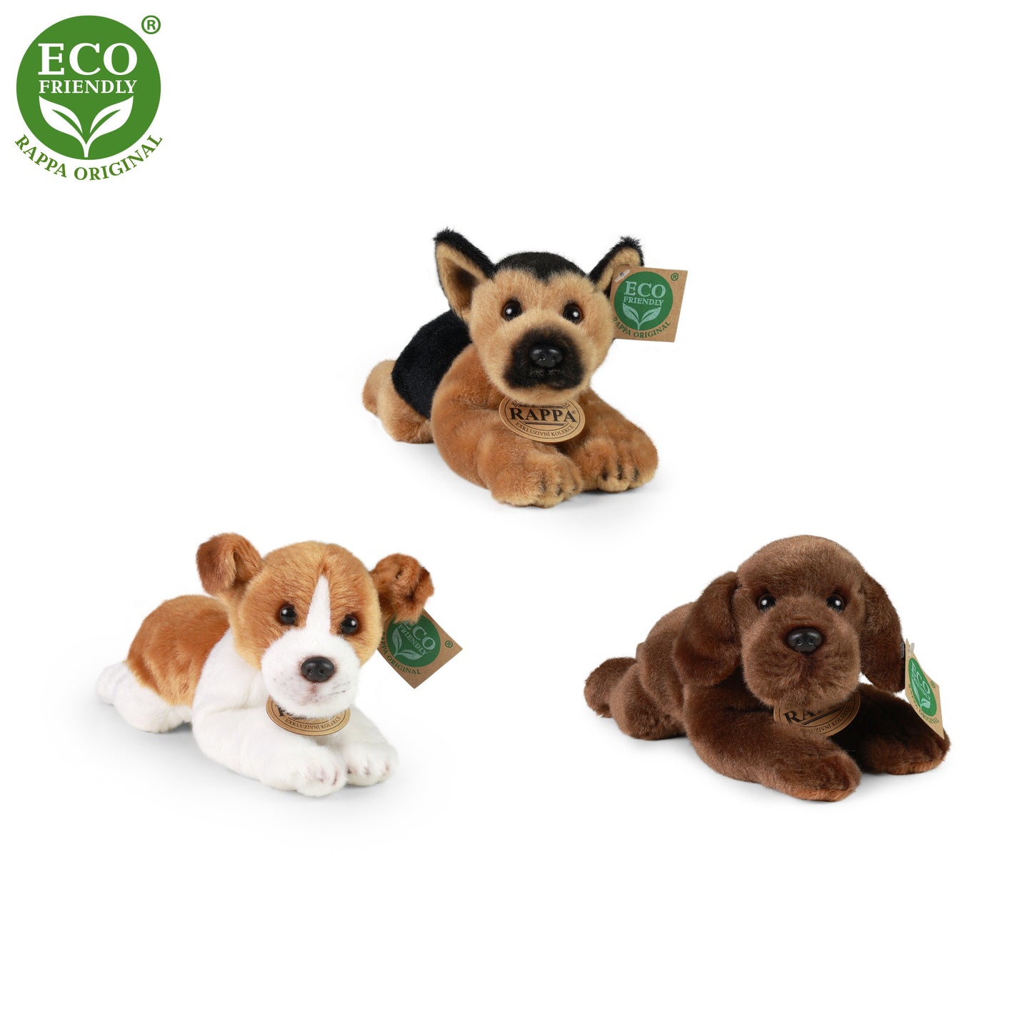 Plush dogs with sound assort 18cm