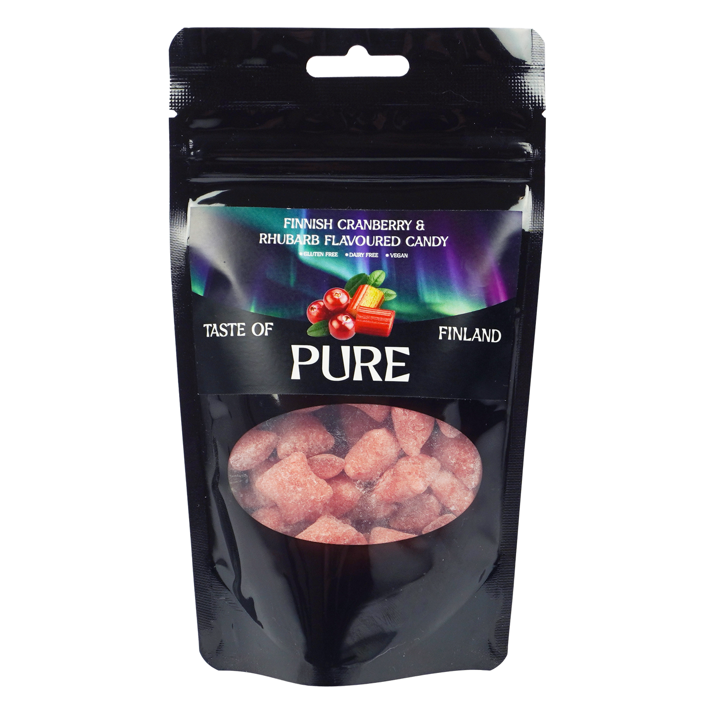 Pure Karpalon & Raparperin Makuinen Karamelli 100g