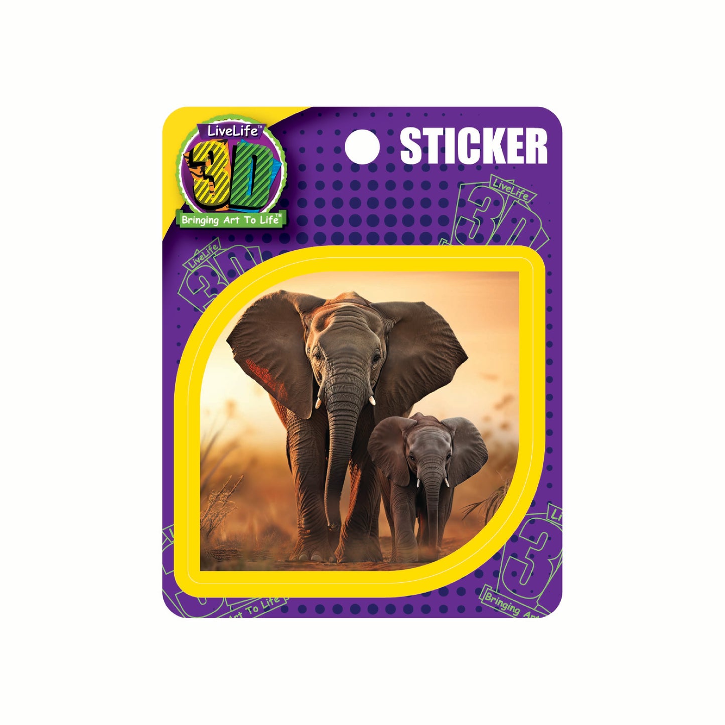 3D LiveLife Stickers - Sunset Stroll