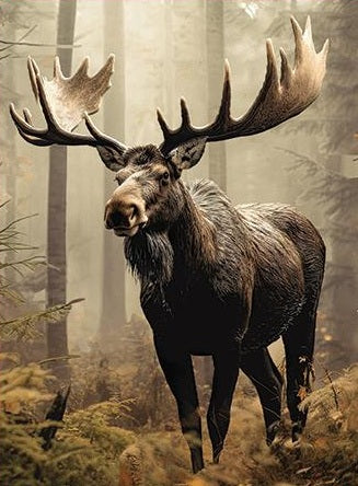3D LiveLife Postcards - Moose Dawn