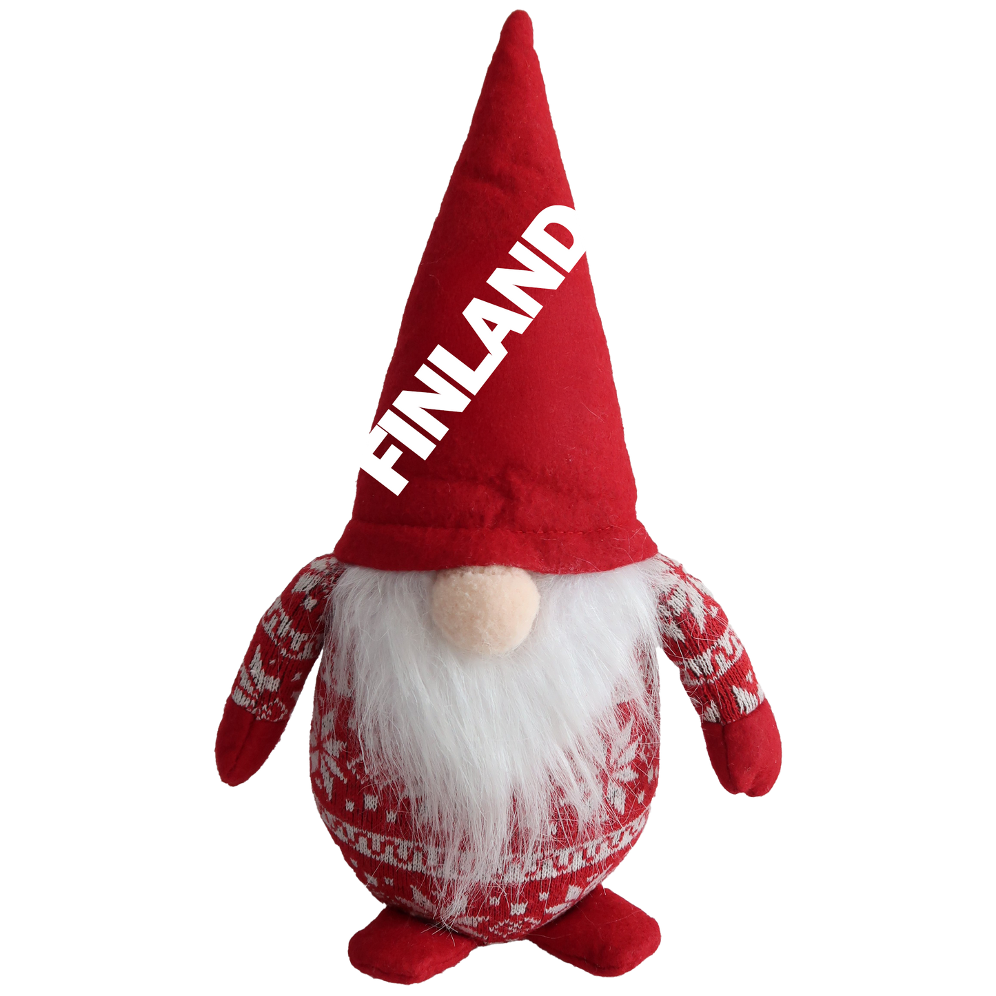 Cap Santa red yarn felt 30 cm FIN