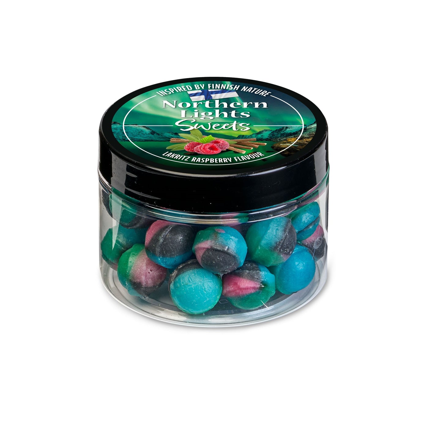 Northern Lights Licorice & Rasberry Flavoured Sweets FIN 110g