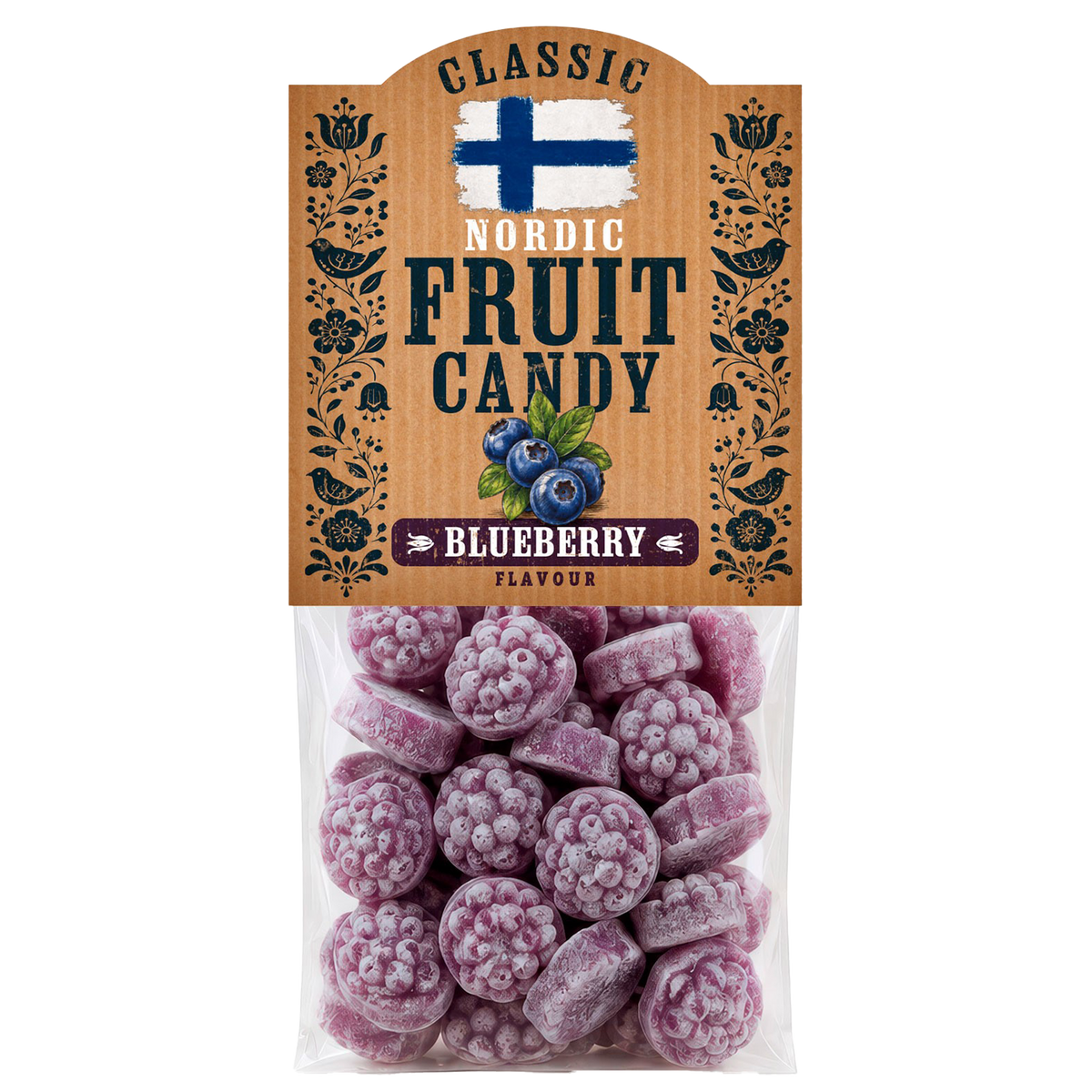 Nordic Fruit Blueberry Sweets 100g