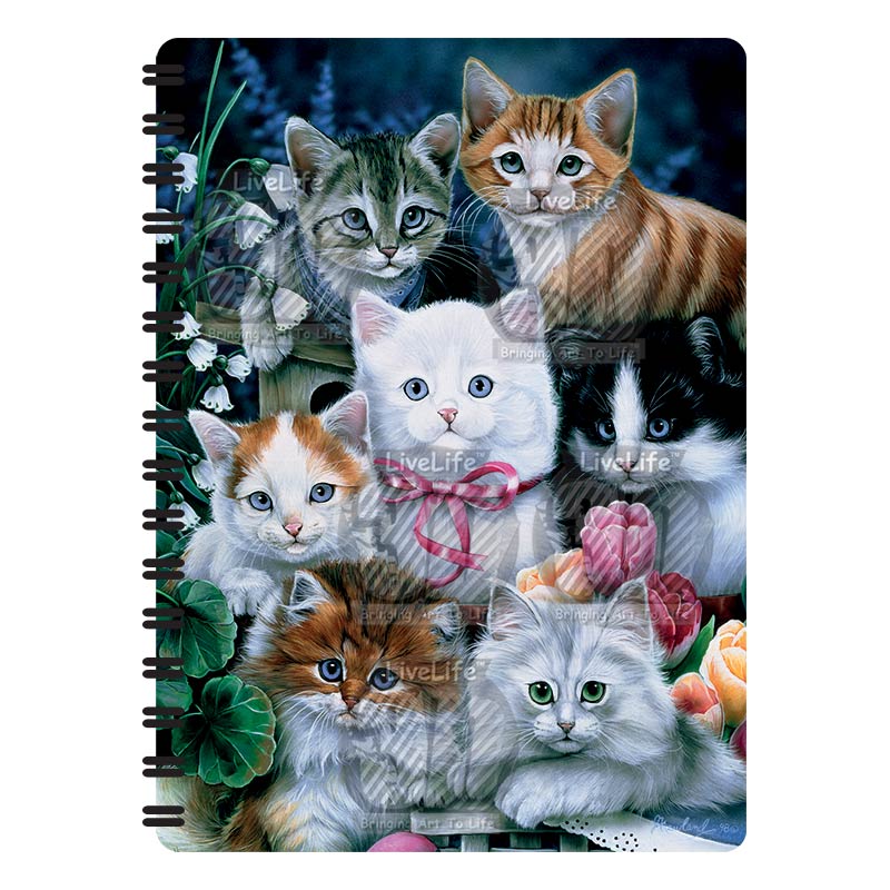 3D LiveLife Jotters - Kitten Pals