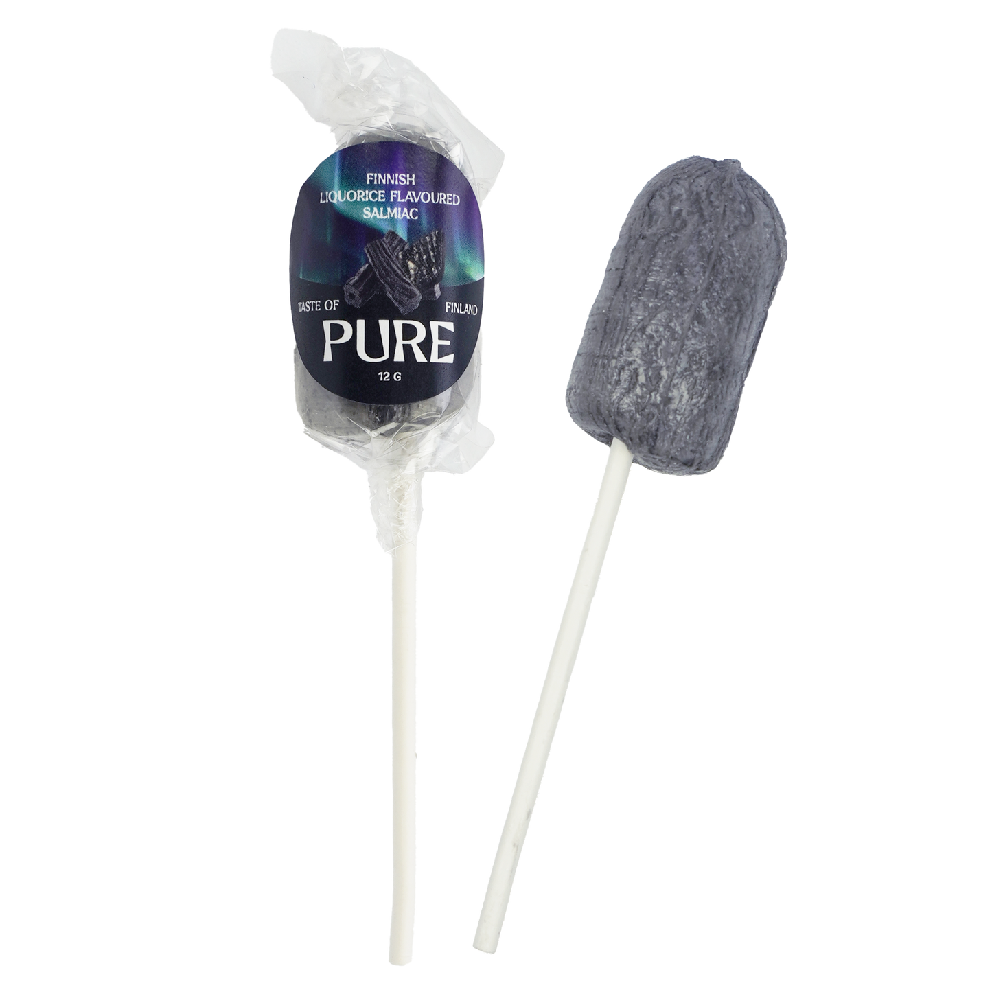 Pure Lakritsin Makuinen Salmiakki Tikkari 12g