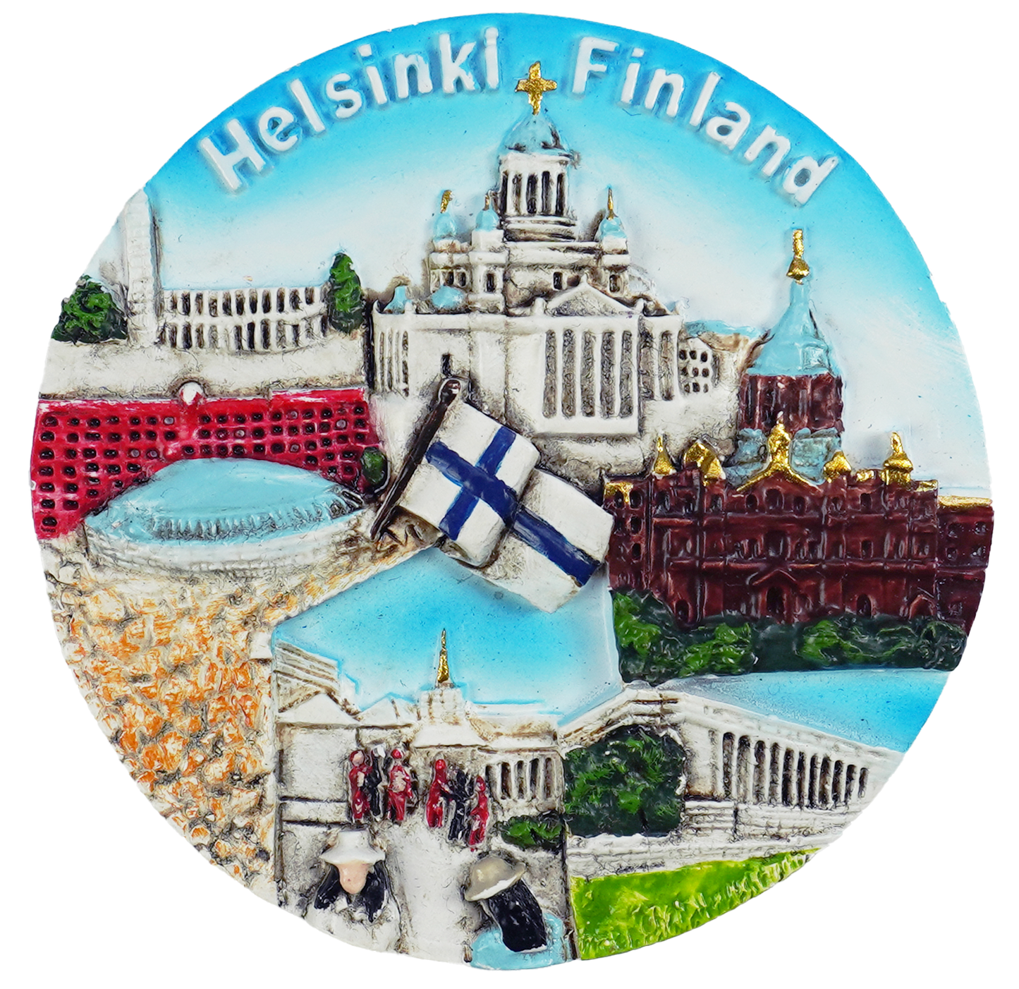 Helsinki Yhdistelmä Keraaminen Magneetti HEL FIN