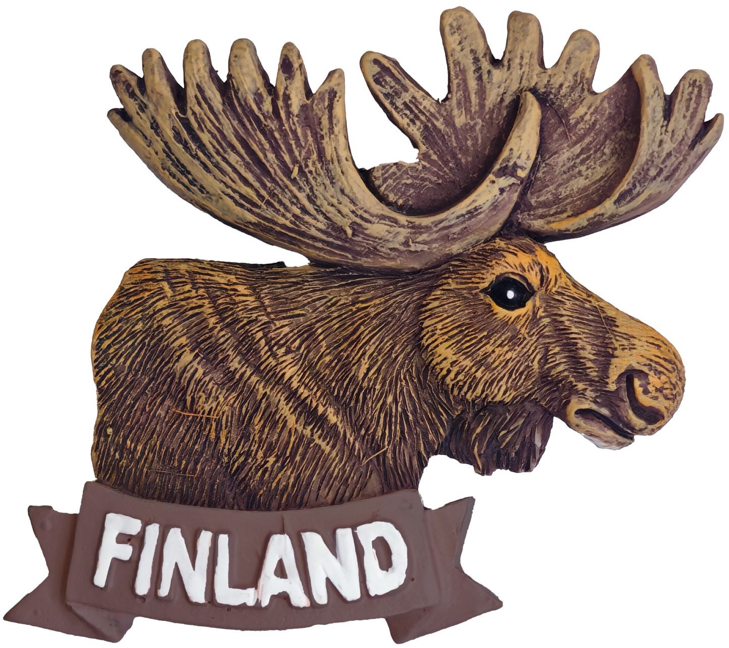 Hirven Pää Sivuprofiili Keraaminen Magneetti FIN