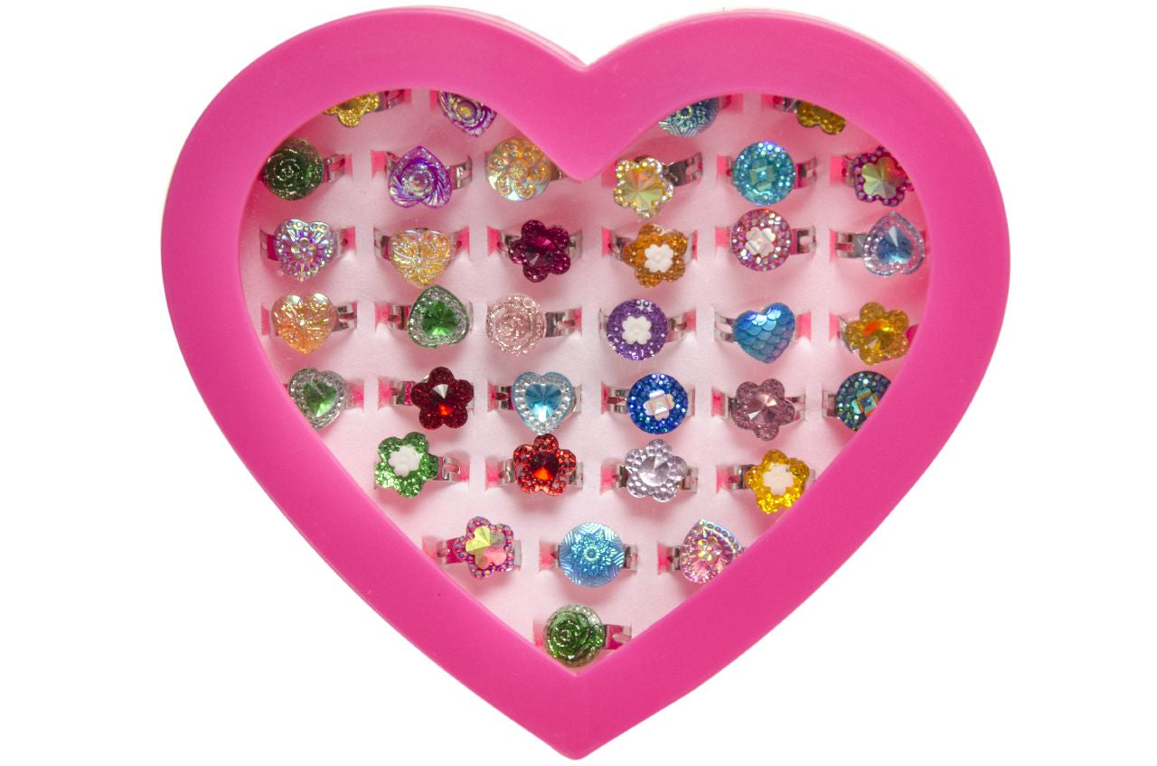Rings Heartshaped Box