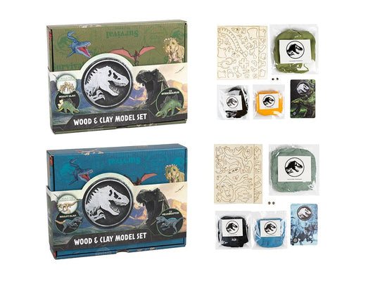 Jurassic World Clay Modeling Wooden Dinosaur