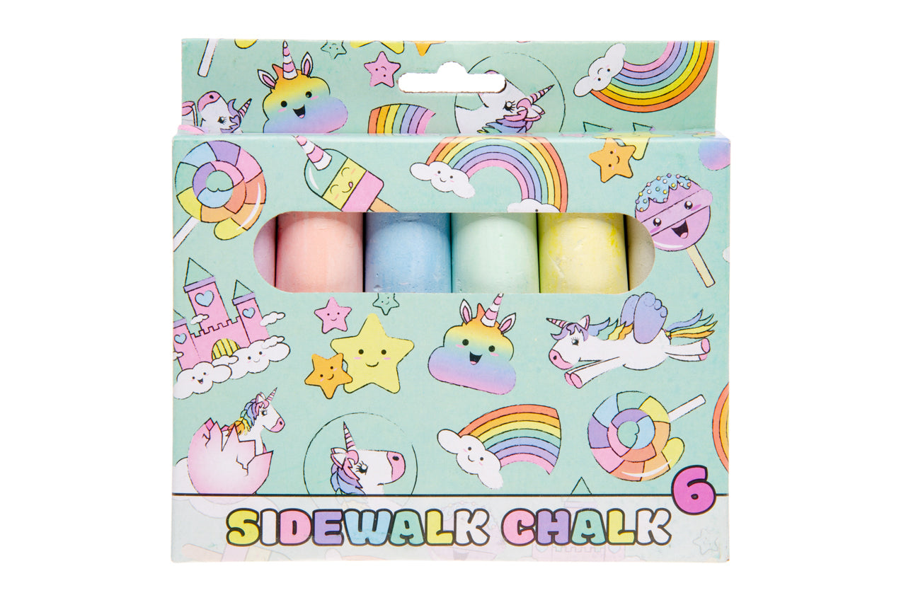 Sidewalk chalk Unicorn 6 pcs
