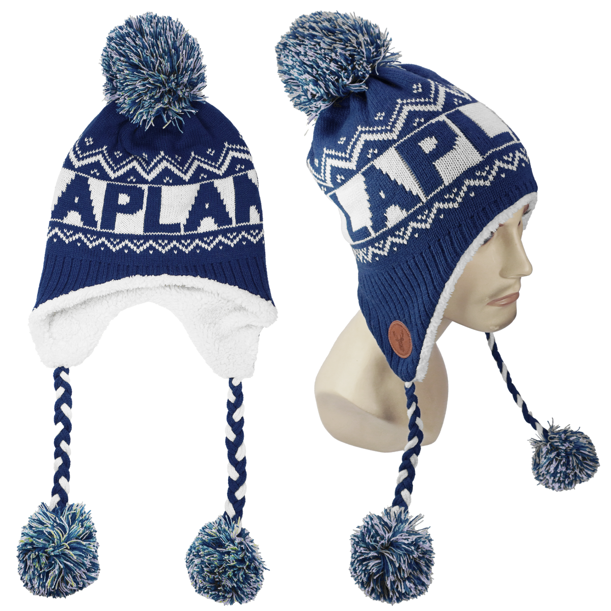 Fluffy Earflap Beanie Midnight Navy LAP