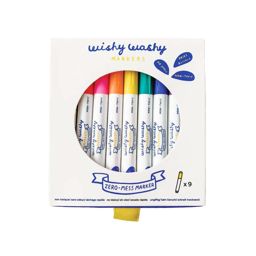 Wishy Washy Markers 9pk Assorted Colors