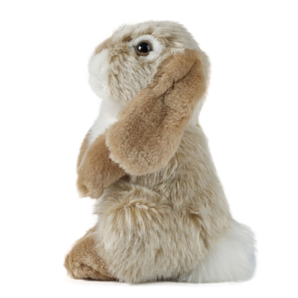 AN345B Brown Sitting Lop Eared Rabbit 19cm