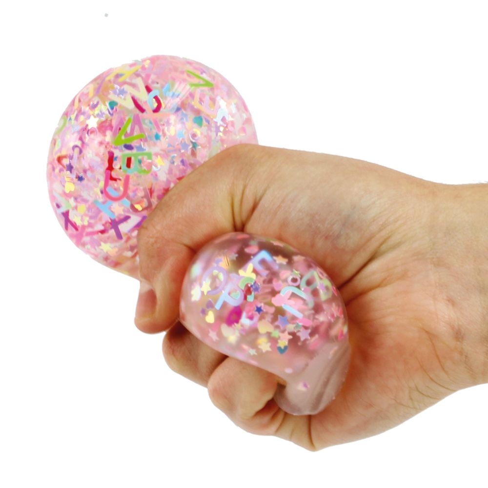 NV543 Alphabet Glitter Ball