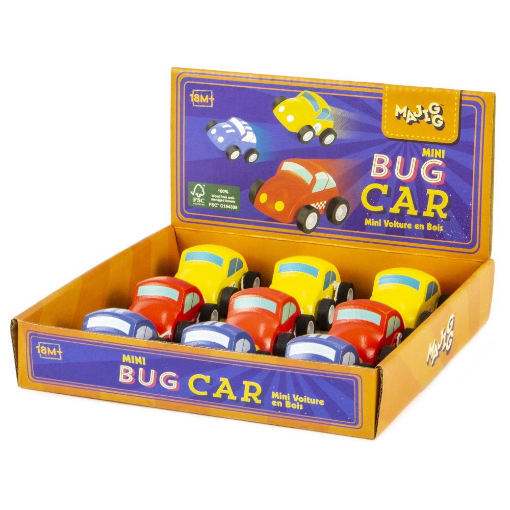 WD294F MAJIGG Wooden Mini Bug Car FSC