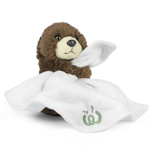 AN761 Otter Baby with Blanket 17cm