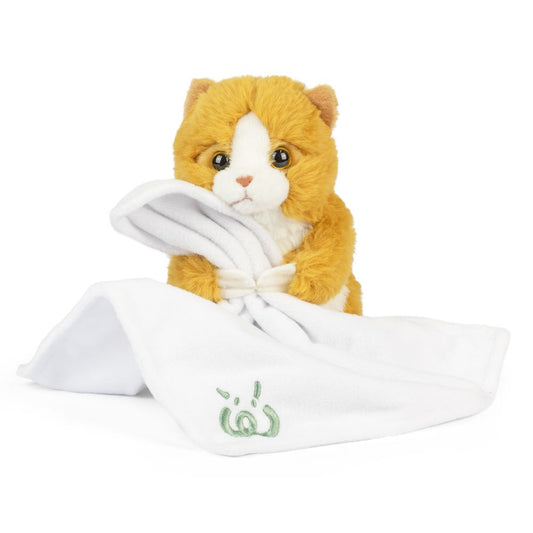 AN764 Ginger Kitten with Blanket 17cm
