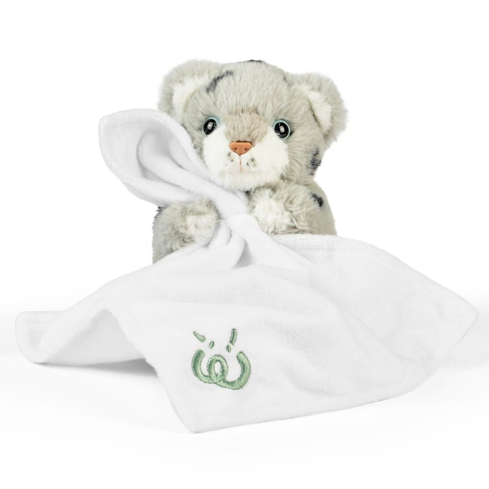 AN771 Snow Leopard Baby with Blanket 17cm