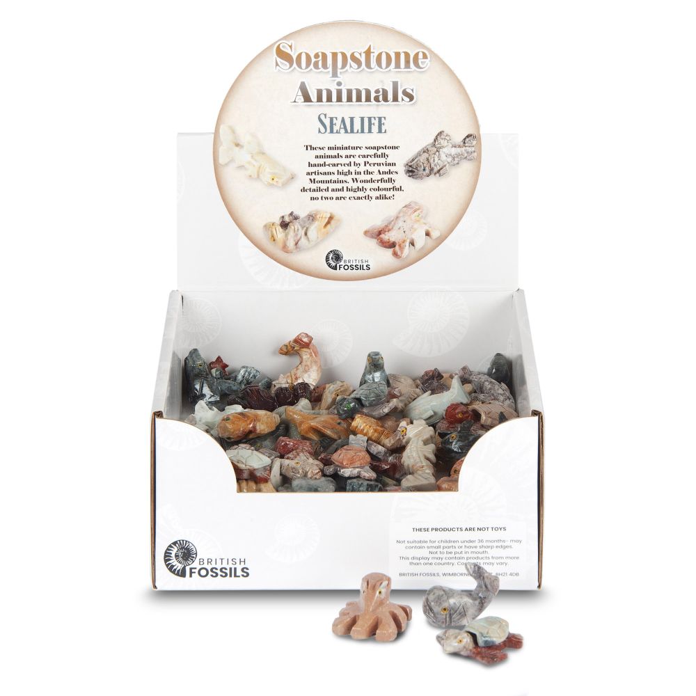 RM102 Soapstone Animals Sealife