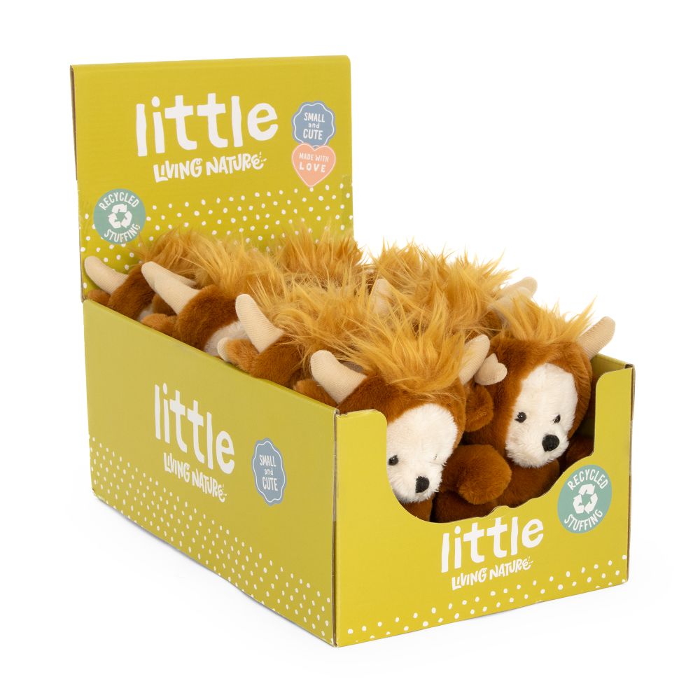 AN09HC LITTLE Dress Up Bear - Highland Cow 20cm