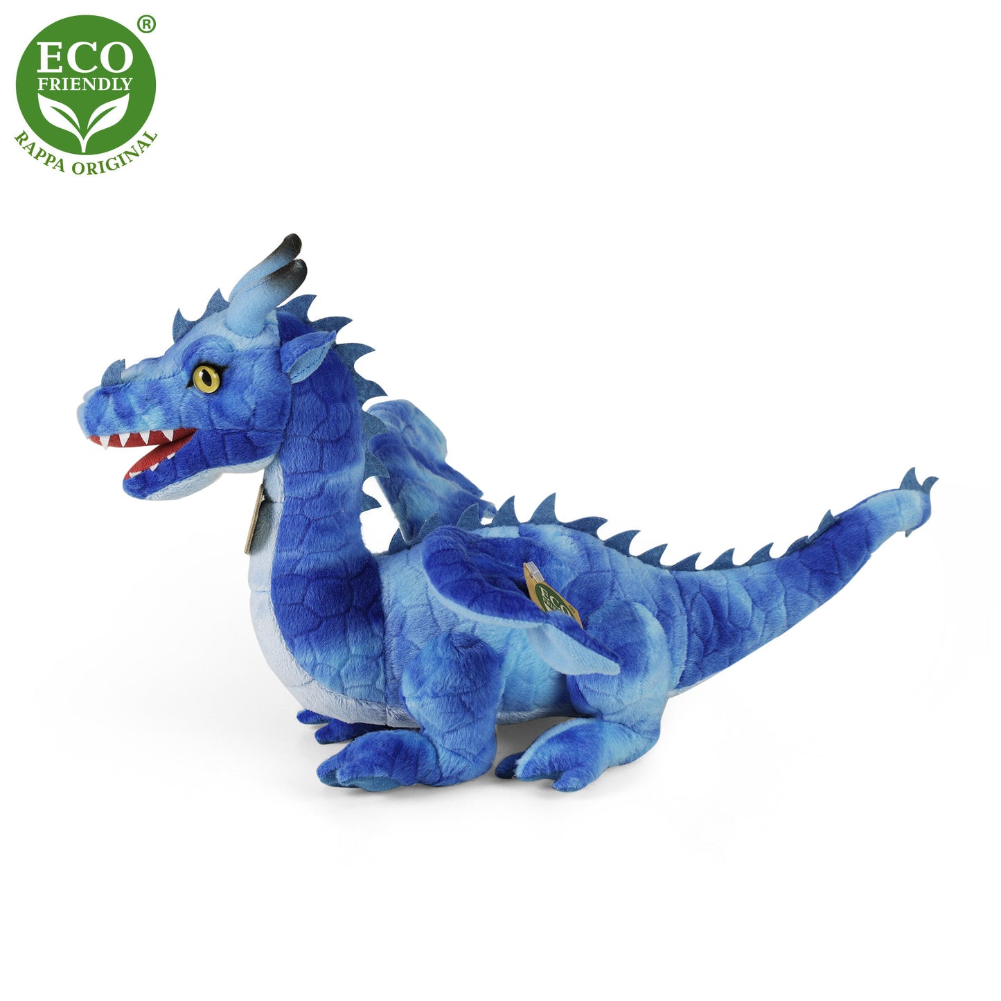 Plush blue dragon 40 cm