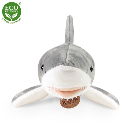 Plush white shark 51 cm
