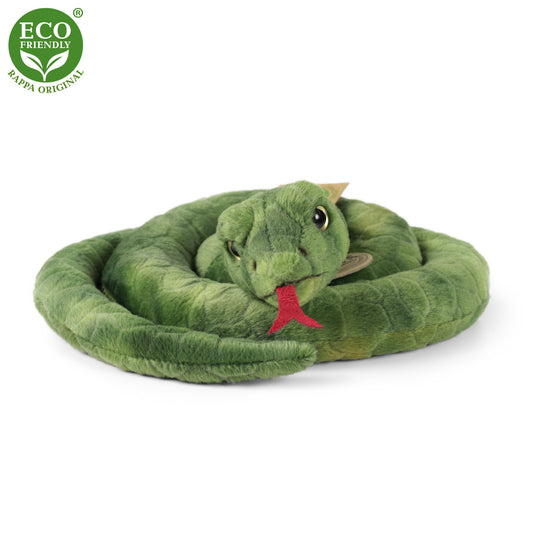 Plush green snake 90 cm