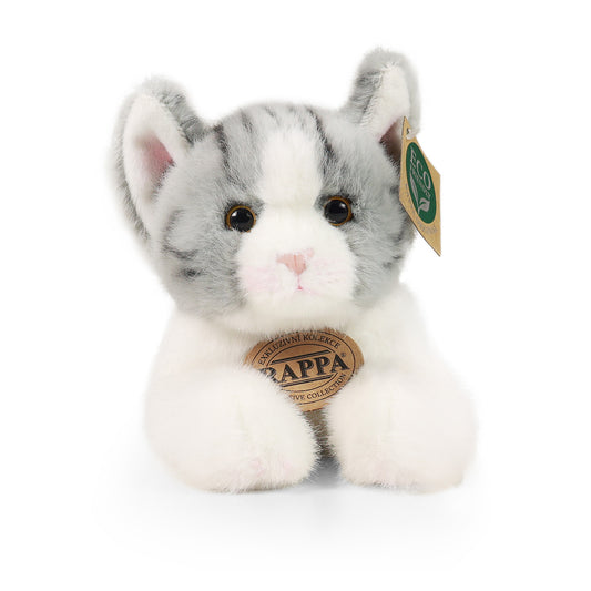 Plush gray cat 20 cm