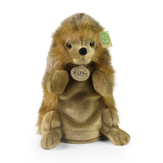 Plush hedgehog hand puppet 25 cm